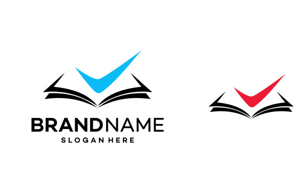 书检查标志模板设计矢量图片下载