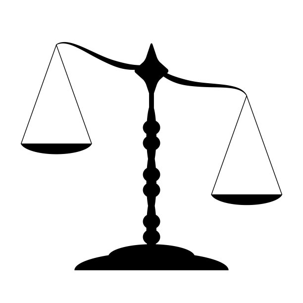 平衡或比例图标，矢量插图图片下载