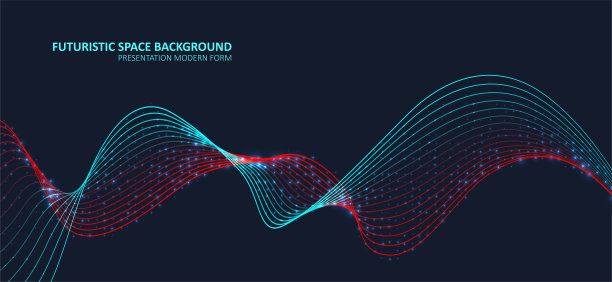 抽象彩色动态波图片下载