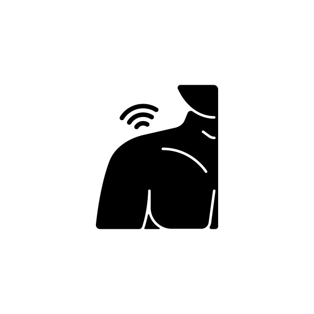 肩风湿黑字形图标图片下载