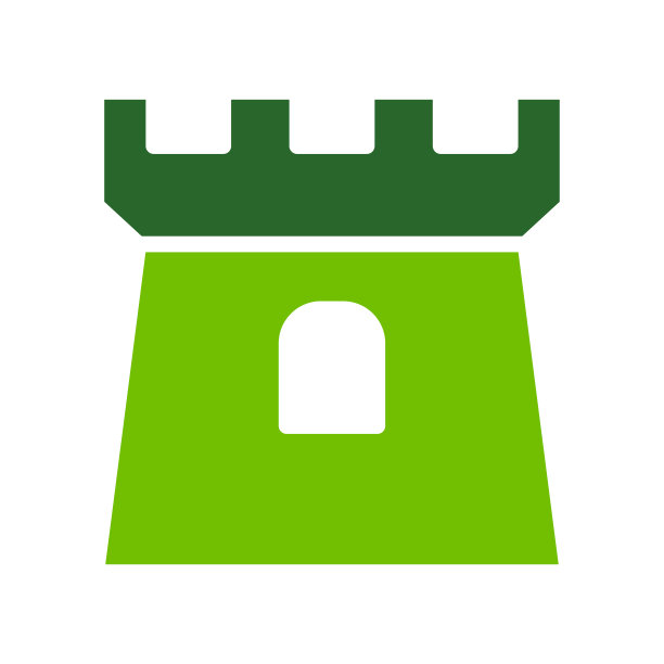 城堡图标矢量设计模板图片下载