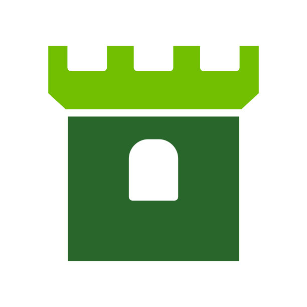 城堡图标矢量设计模板图片下载