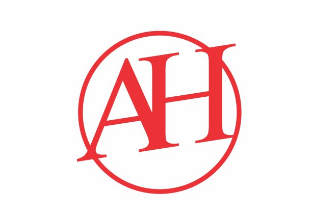 图形形状AH首字母设计图片下载