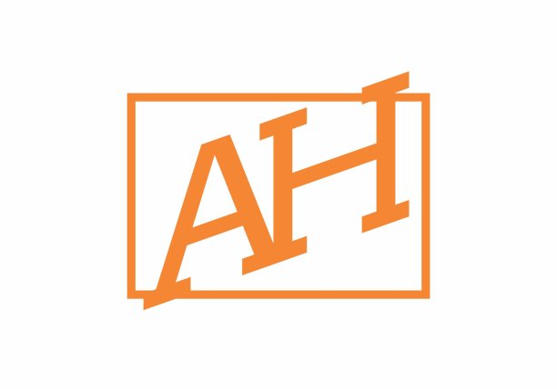 图形形状AH首字母设计图片下载