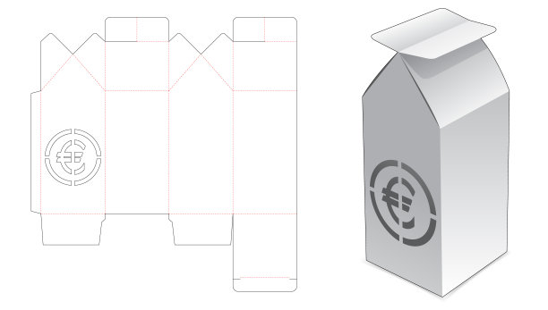 包装盒模切模板图片下载