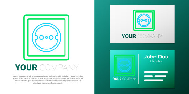 电线插座图标隔离在白色图片下载