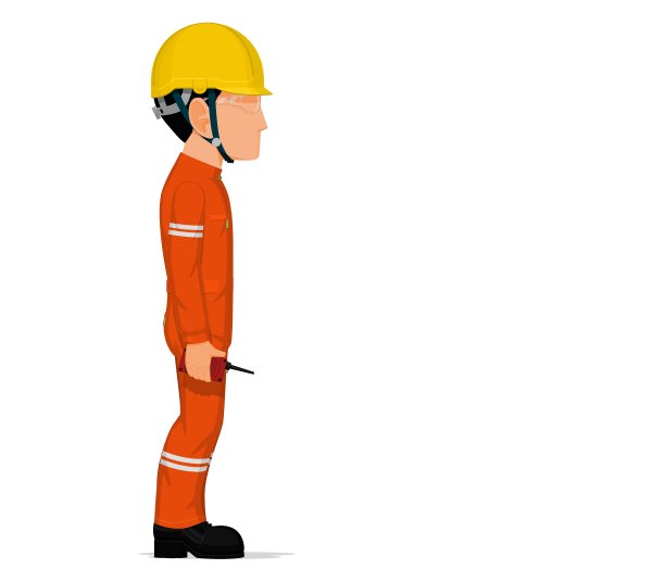 一位产业工人正拿着对讲机图片下载