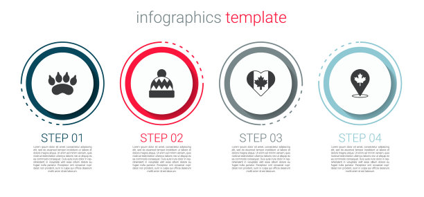 设熊掌脚印豆帽心形图片下载