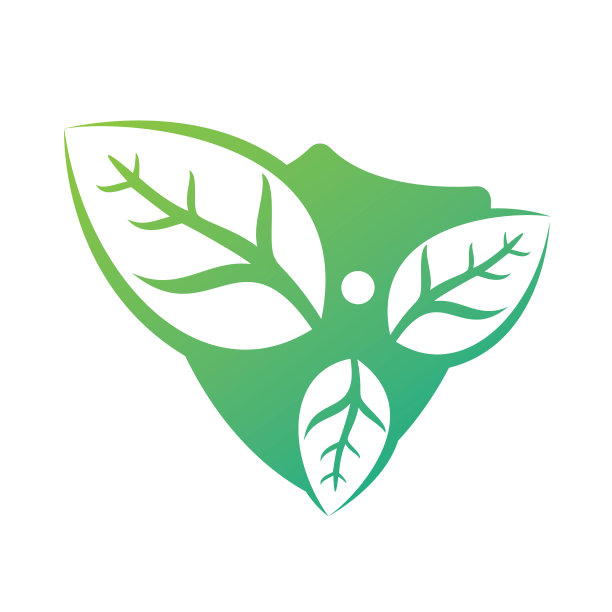 健康男人和树叶图形矢量标志设计。生态生物产品概念标志。图片下载