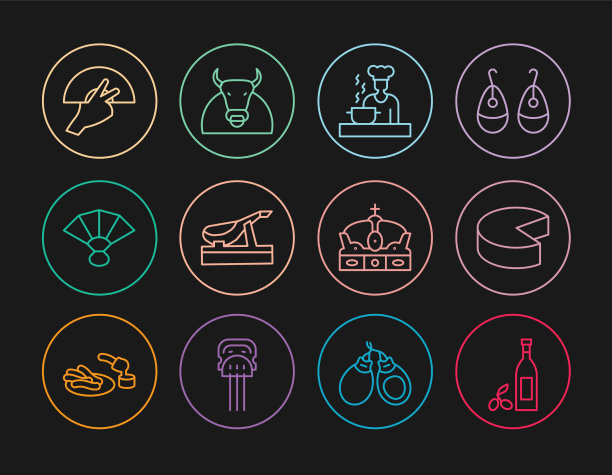 集瓶橄榄油奶酪西班牙厨师图片下载