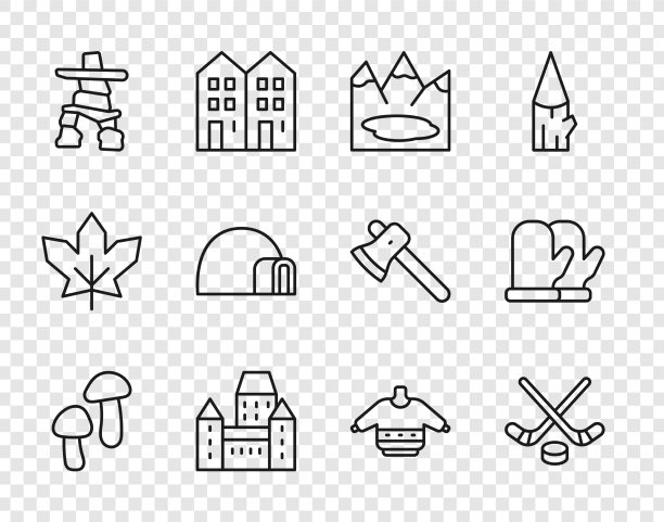 设置线蘑菇冰球棍和冰球图片下载