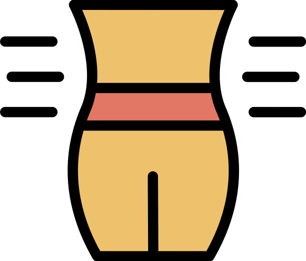 减肥图标颜色轮廓图片下载