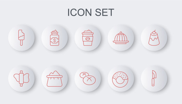 将线刀擀面杖放在生面团咖啡杯上图片下载