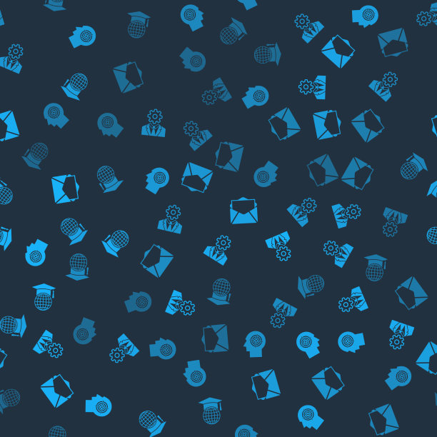 设置头部狩猎的概念与齿轮内的邮件图片下载