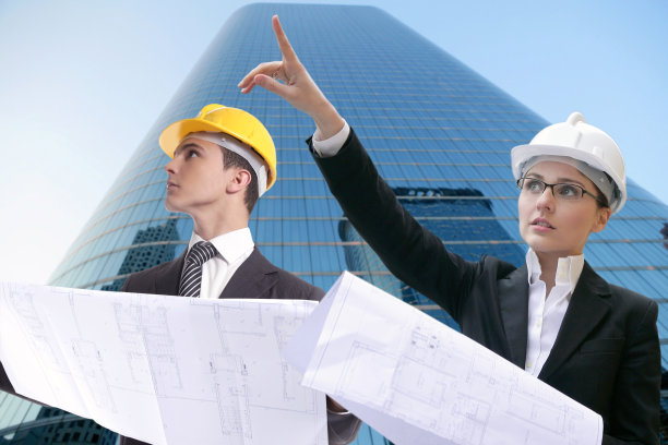 建筑师，商人，女商人，安全帽图片下载