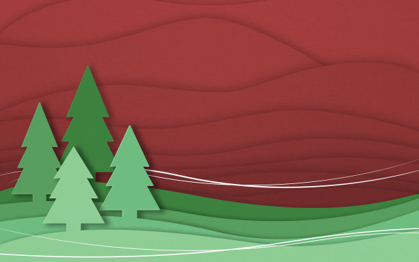 冷杉树的风景图片下载