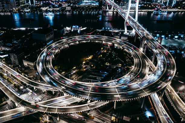 城市夜间交通图片下载