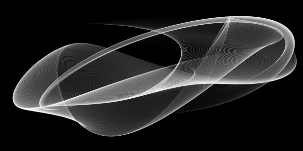 黑色背景上的抽象灰色波图片下载