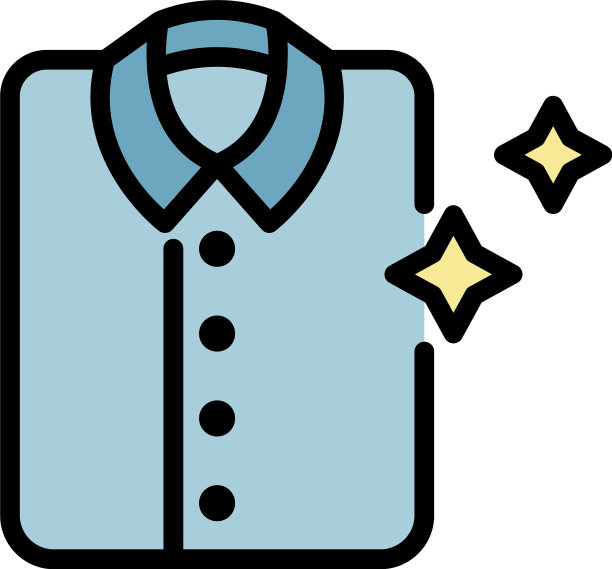 干净的t恤图标颜色轮廓图片下载