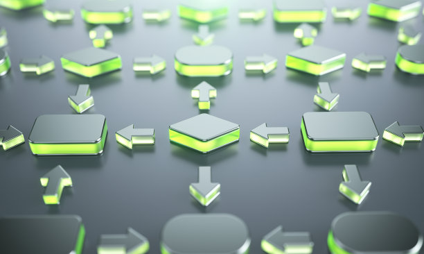 流程图或区块链概念图片下载