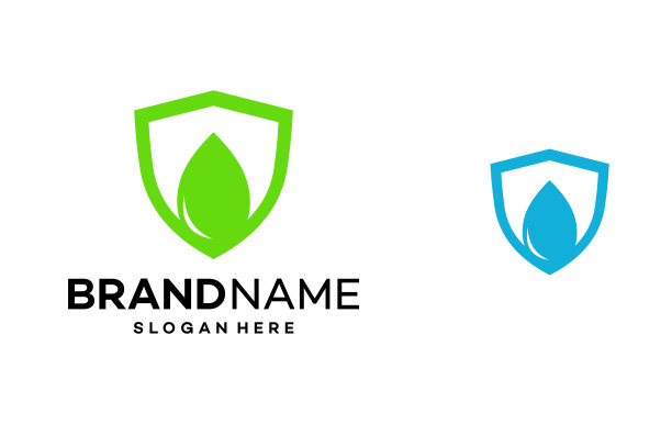 水盾标志设计模板插图矢量图片下载