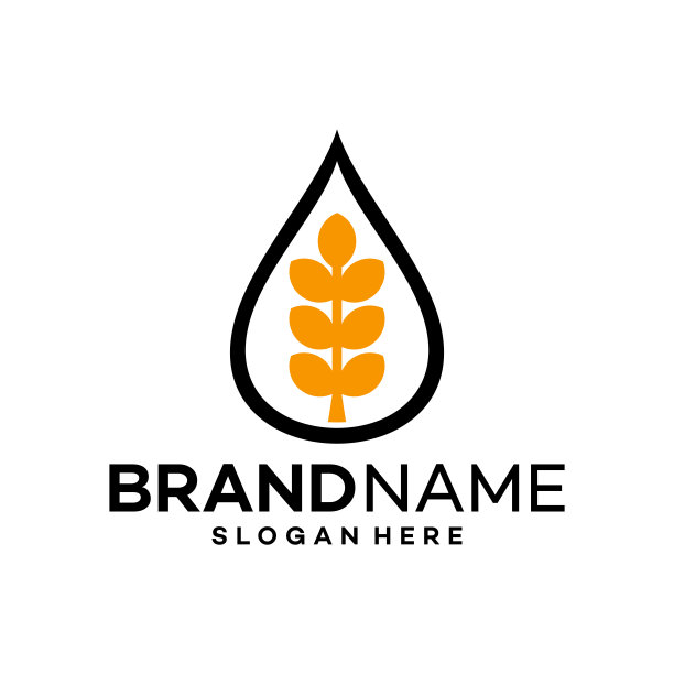 水农业图标标志设计模板插图矢量图片下载