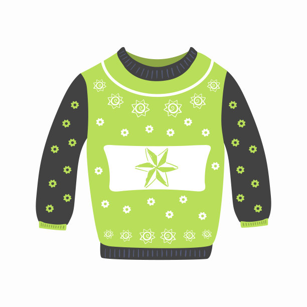 圣诞派对穿难看的毛衣，新年穿。图片下载