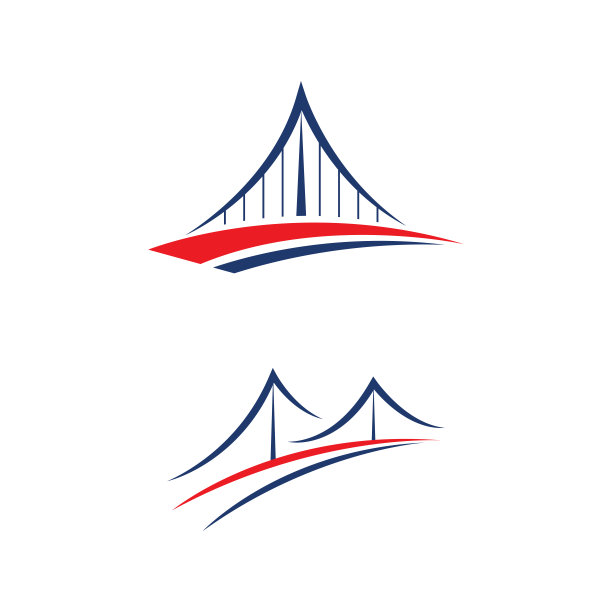 桥梁矢量图标插图图片下载