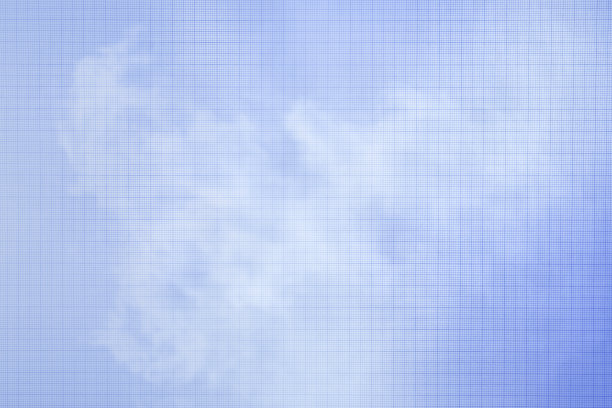 旧蓝方格纸质地背景，教育科研技术理念图片下载