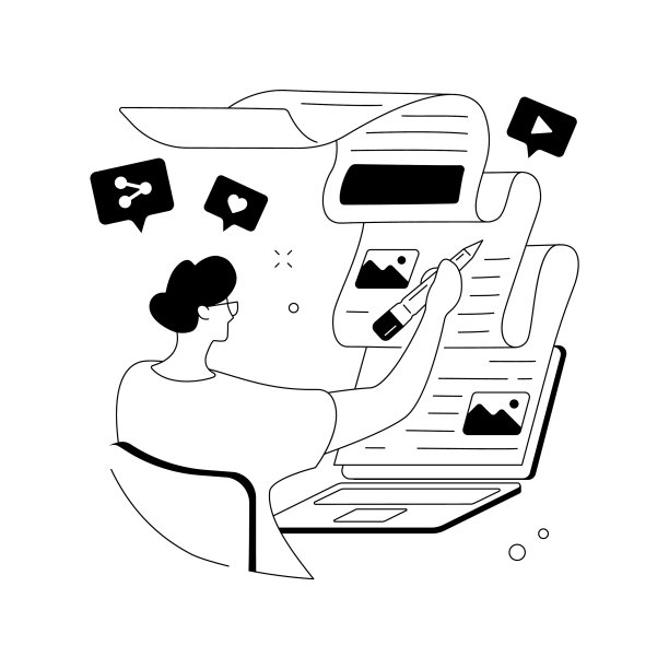 内容营销抽象概念图片下载