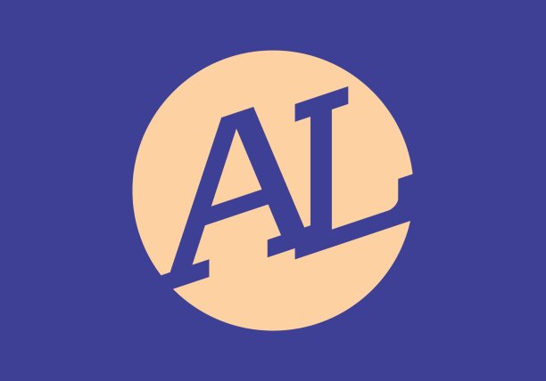 独特的AL字形首字母设计图片下载