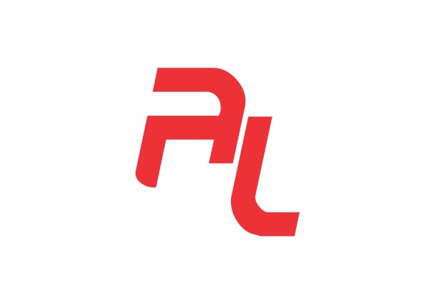 独特的AL字形首字母设计图片下载