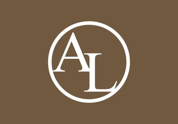 独特的AL字形首字母设计图片下载