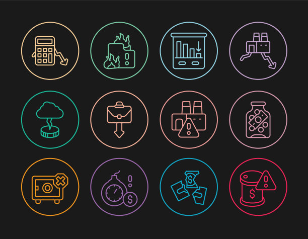 在原油价格下降的玻璃钱罐中设线图片下载