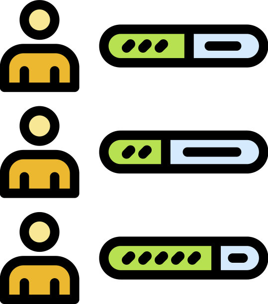 建筑工作团队图标颜色轮廓图片下载