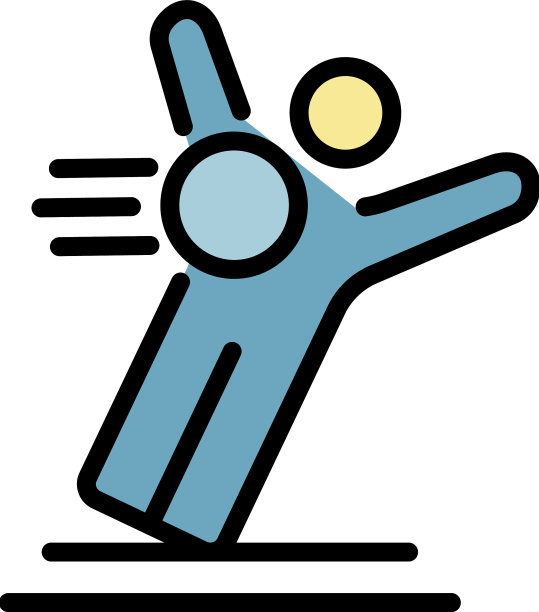 足球守门员图标颜色轮廓图片下载