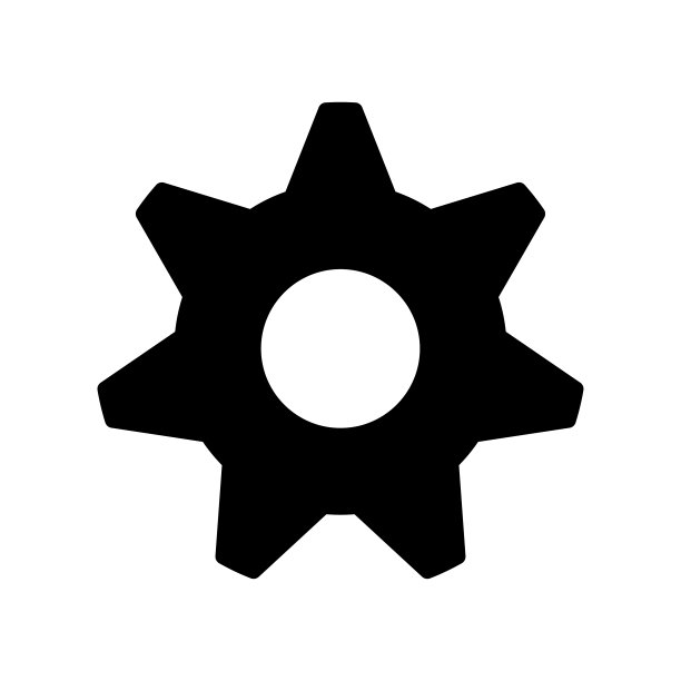 齿轮图标矢量设计模板图片下载