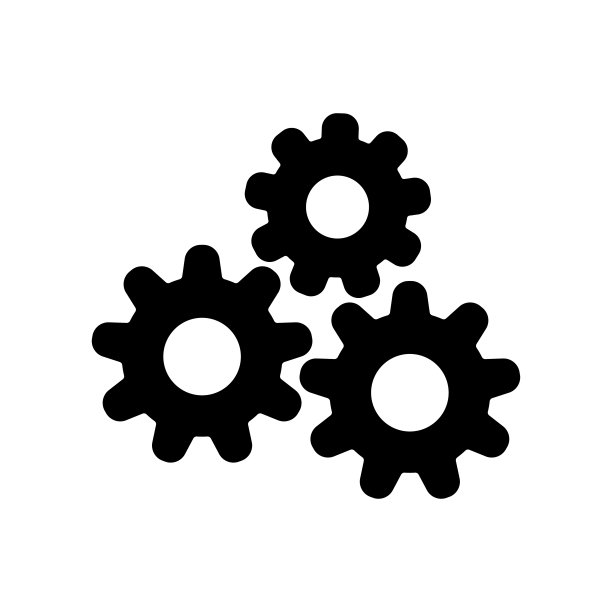 齿轮图标矢量设计模板图片下载