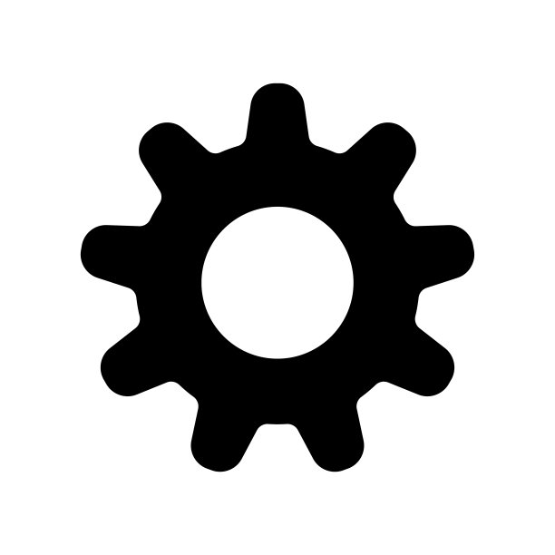 齿轮图标矢量设计模板图片下载