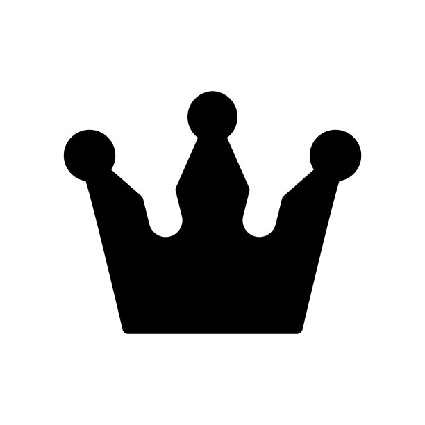 皇冠图标矢量设计模板图片下载