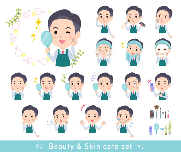 一套超市的工作人员对美容的看法图片下载