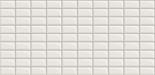 地铁瓷砖无缝矩形白色背景，矢量插图。图片下载