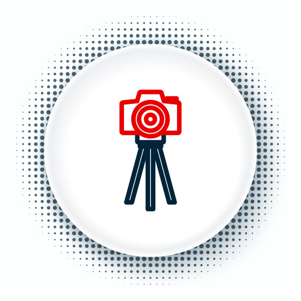 线照片相机图标孤立在白色图片下载