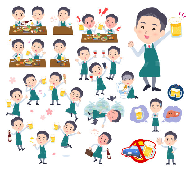 一组超市工作人员与酒有关图片下载