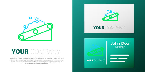 线传送带载煤图标隔离上图片下载