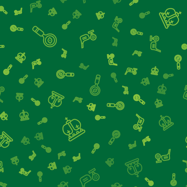 设线放大镜、英国皇冠和高尔夫球图片下载