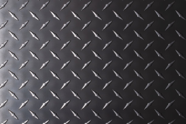 深色金属纹理与钻石图案，钢背景图片下载