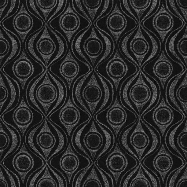 黑白抽象观赏性几何无缝图案图片下载