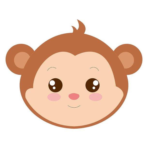 可爱猴子小猴动物头像卡通图片下载