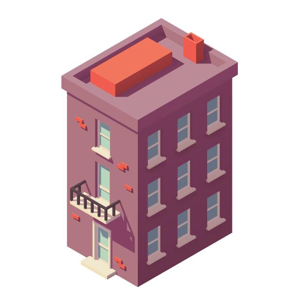 房子公寓建筑大楼住宅阳台图片下载